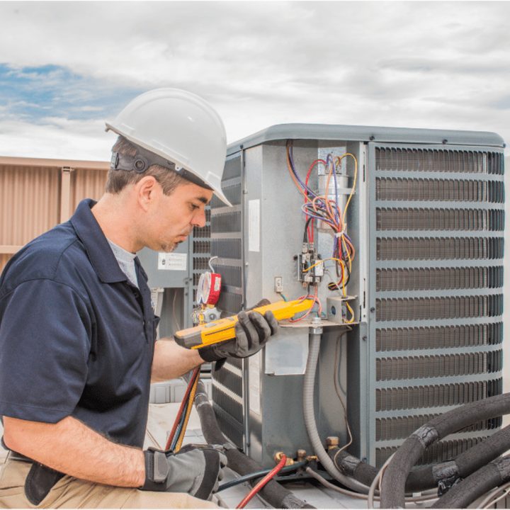 Strathroy Duct Cleaning certified duct cleaning technician on a service call in Strathroy, Ontario